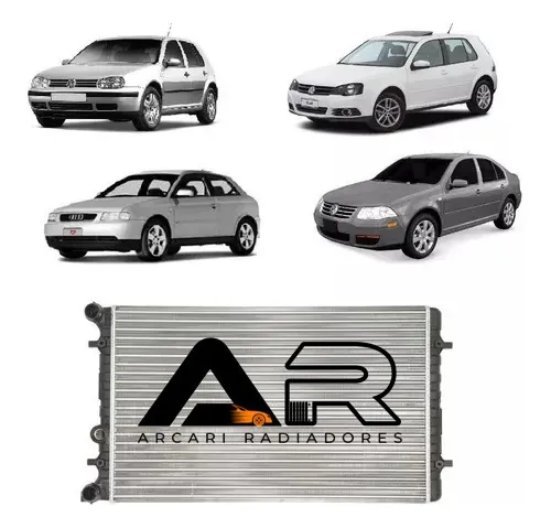 Radiador Bora / Audi A3 / Golf 1999 2000 2001 2002á 2007 Mec