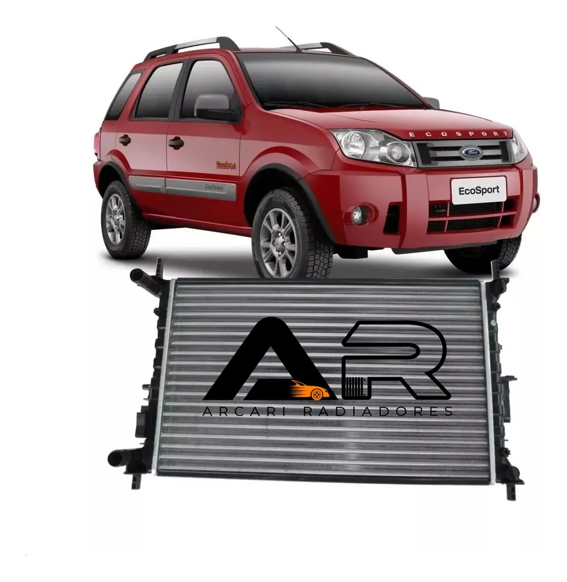 Radiador Ecosport 2005 2006 2007 2008 2009 2010 Automático