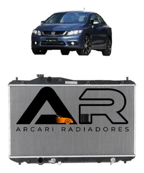 Radiador New Civic 1.8 E 2.0 Automátic 2012 Á 2016