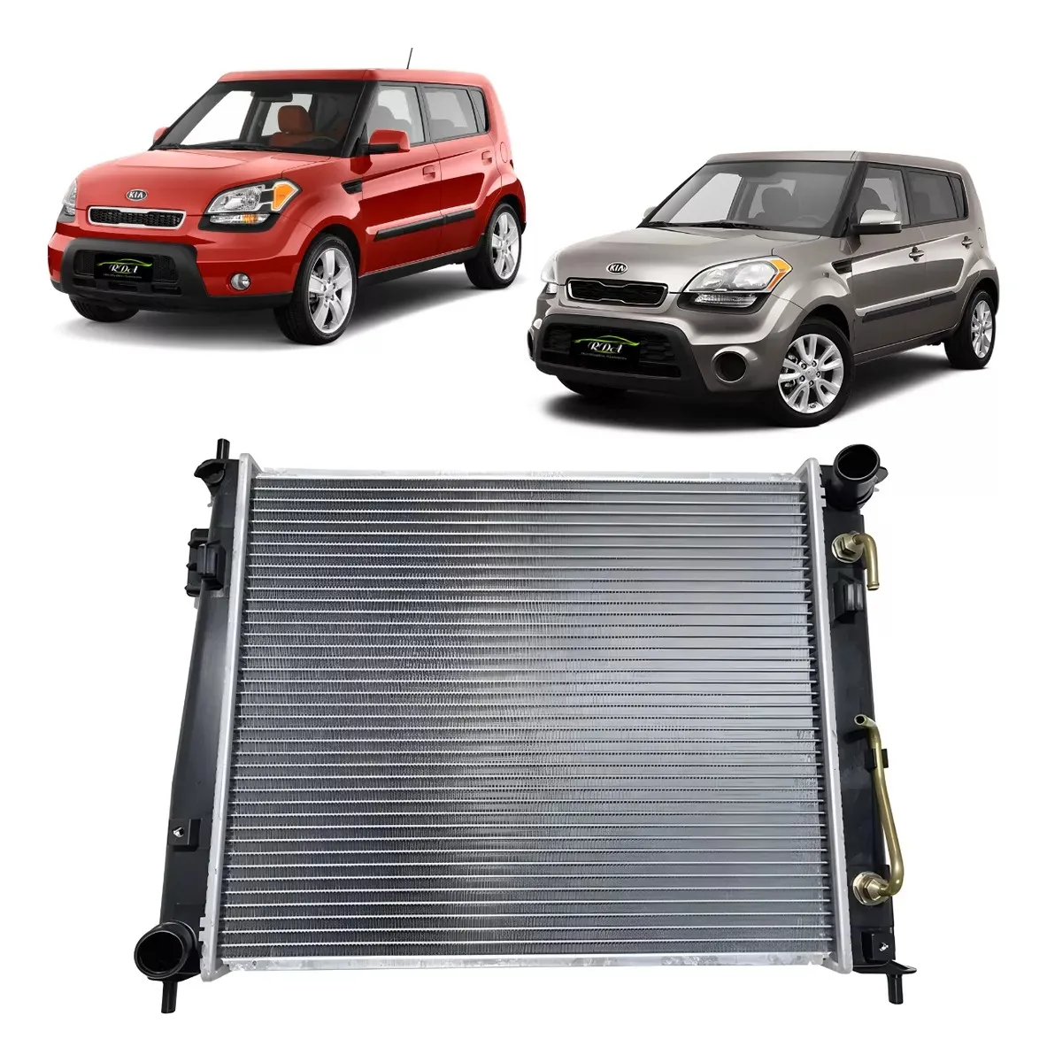 Radiador Kia Soul 1.6 16v 2009 A 2012 Autmomático E Manual