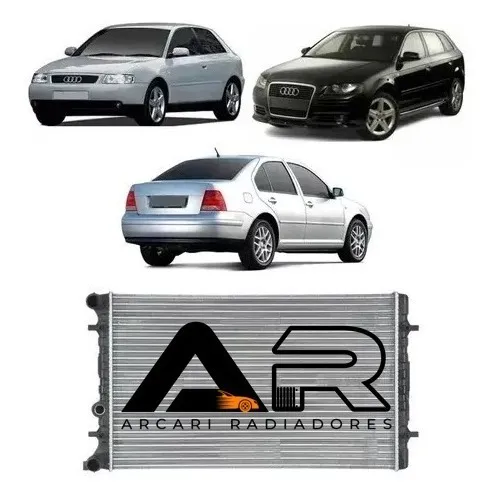 Radiador Golf/ Audi A3 /bora/ 1.6 1.8 99 A 2010 C/ar Mec