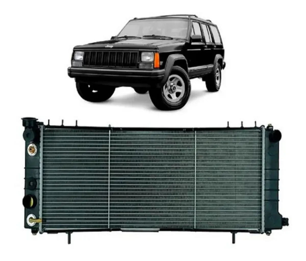 Radiador Jeep Cherokee Sport 4.0 - 1995 Até 2001 Aut/mec